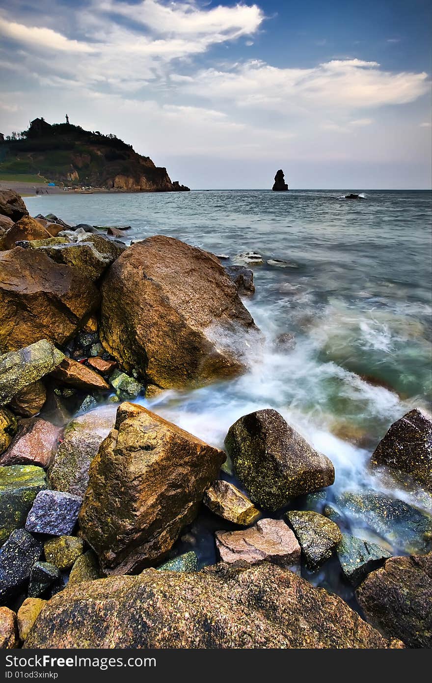 Stone At Beach