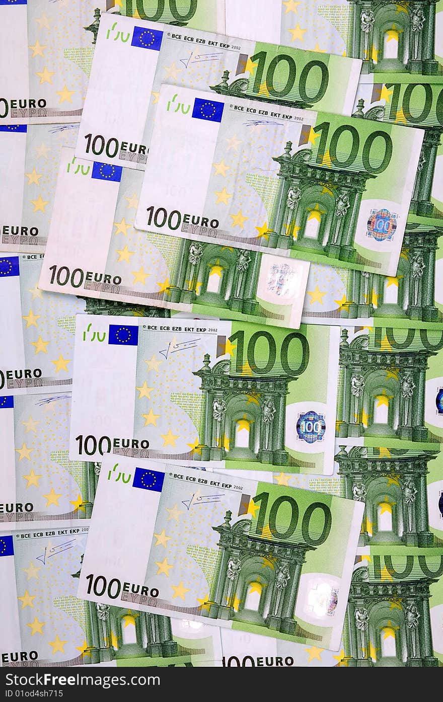 Euro banknotes