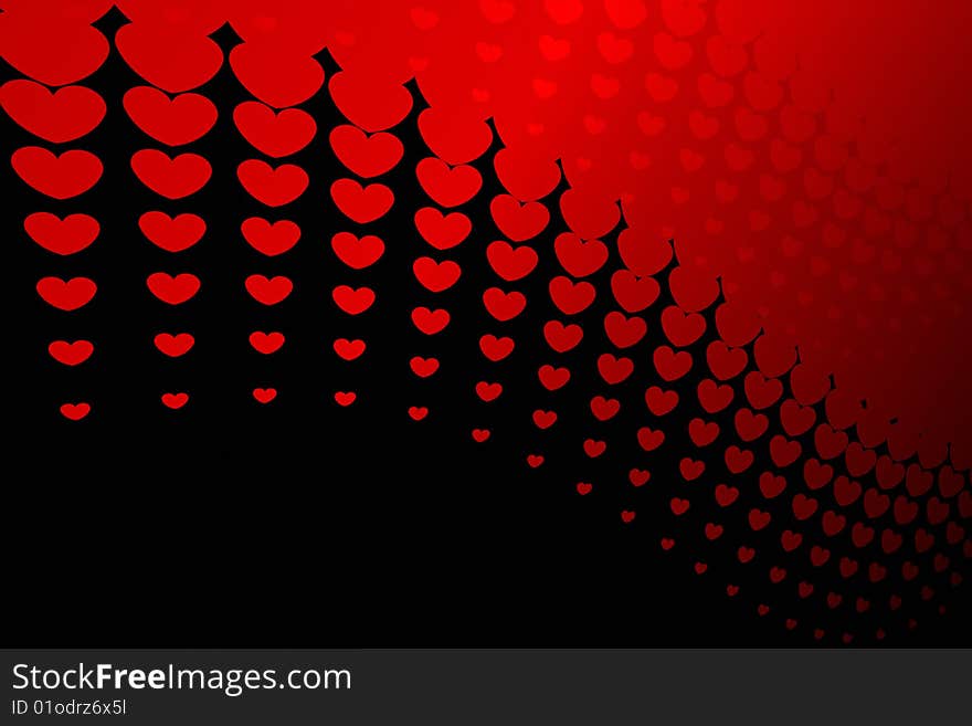 Vector illustration of Heart Pattern