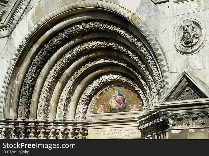 The entrance portal of the monastery Teplá. The entrance portal of the monastery Teplá.