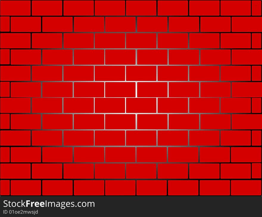 Vector background wallpaper of a wall made of bricks. Vector background wallpaper of a wall made of bricks