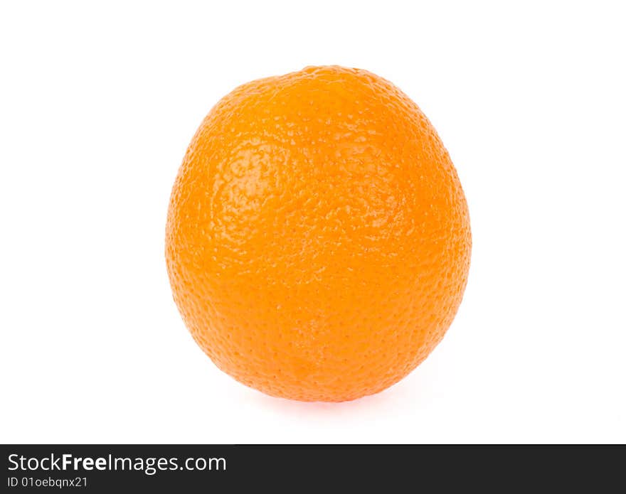 The juicy one: single orange isolated