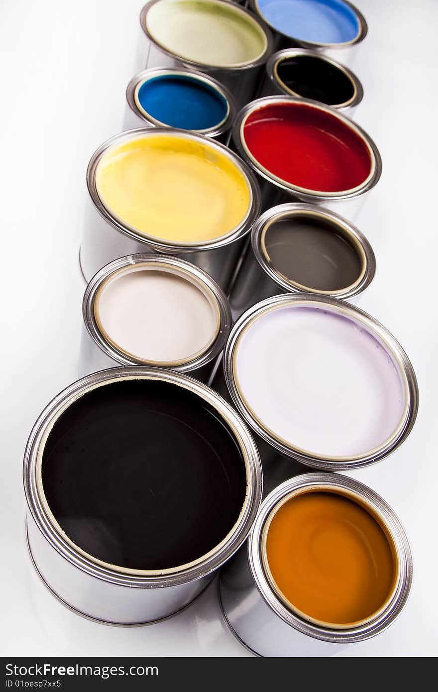 Deep colors of paint