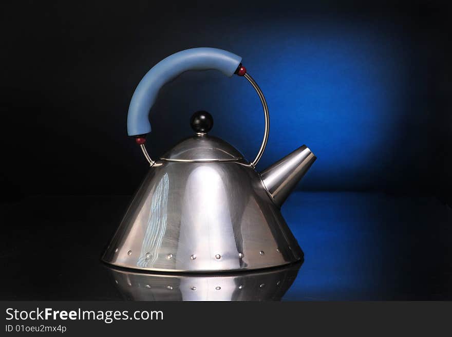 Modern Silver Tea Kettle