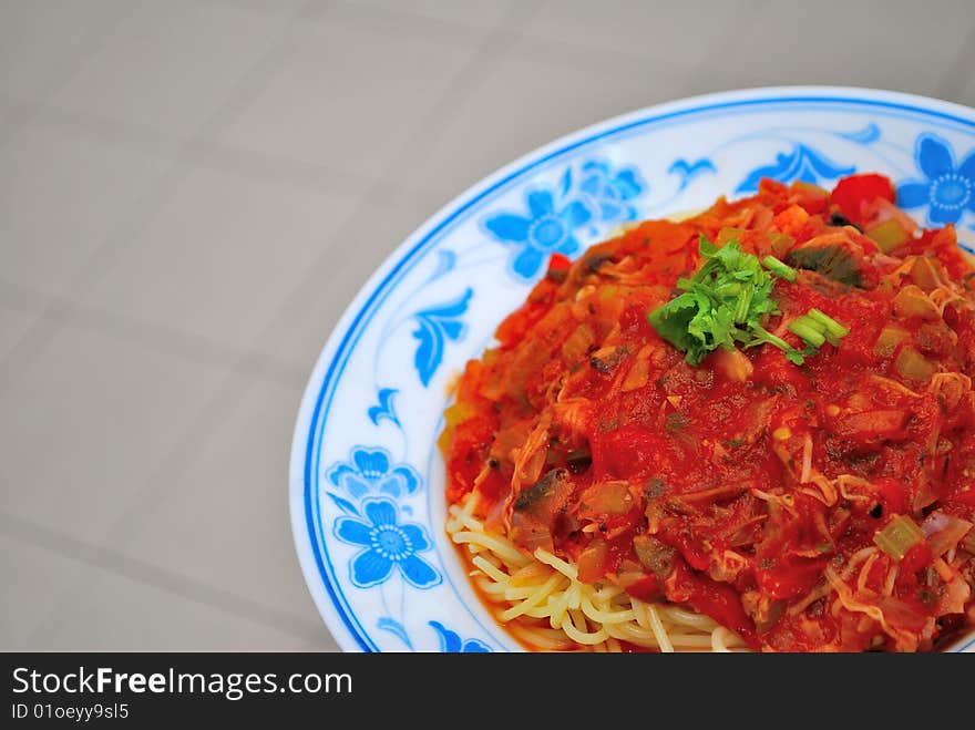 Sumptuous looking spaghetti