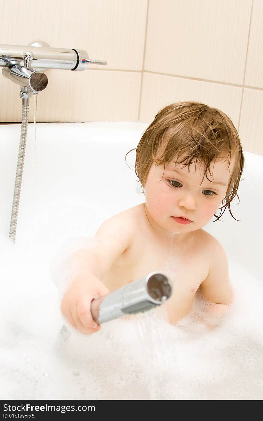 Baby In Bath