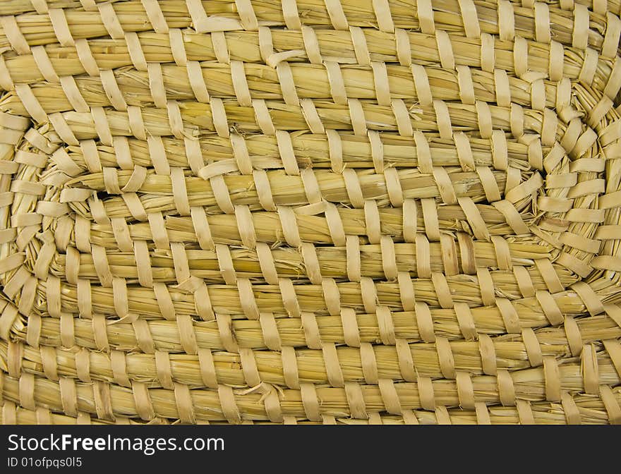 Close up photo of texture hay (straw) wove lid box (container). Close up photo of texture hay (straw) wove lid box (container)