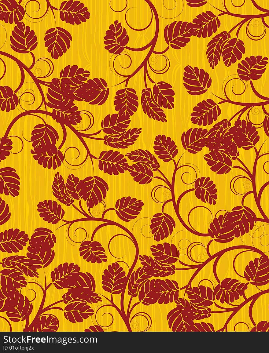 Abstract floral background, vector illustration