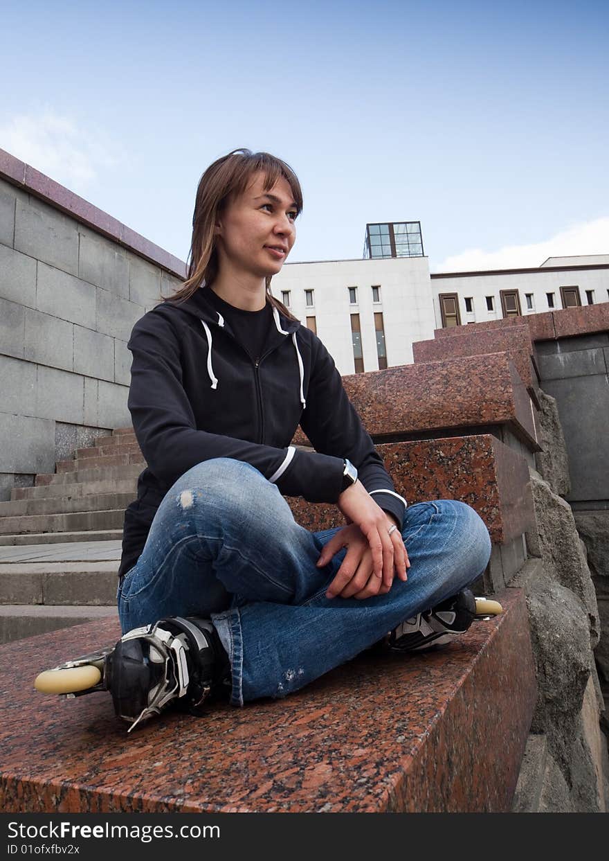 Rollerskating Girl