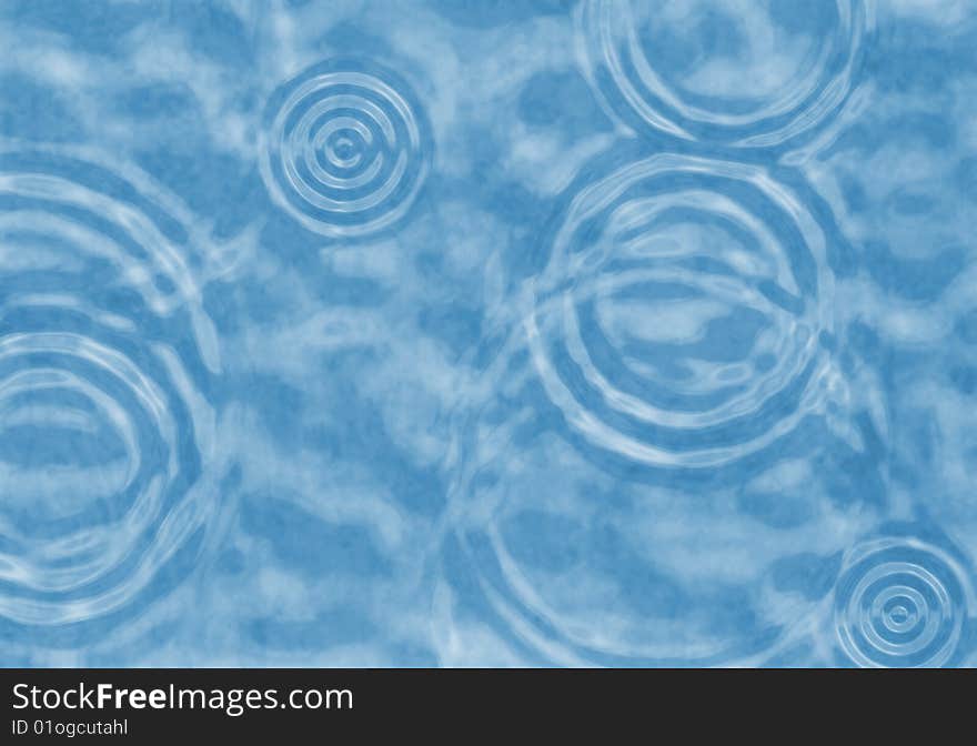 Abstract cyan water ripple background