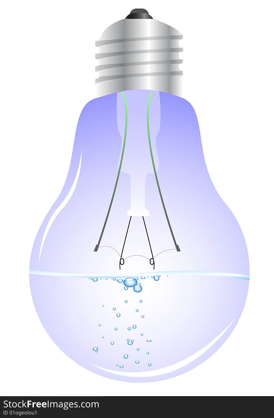 Bulb with water