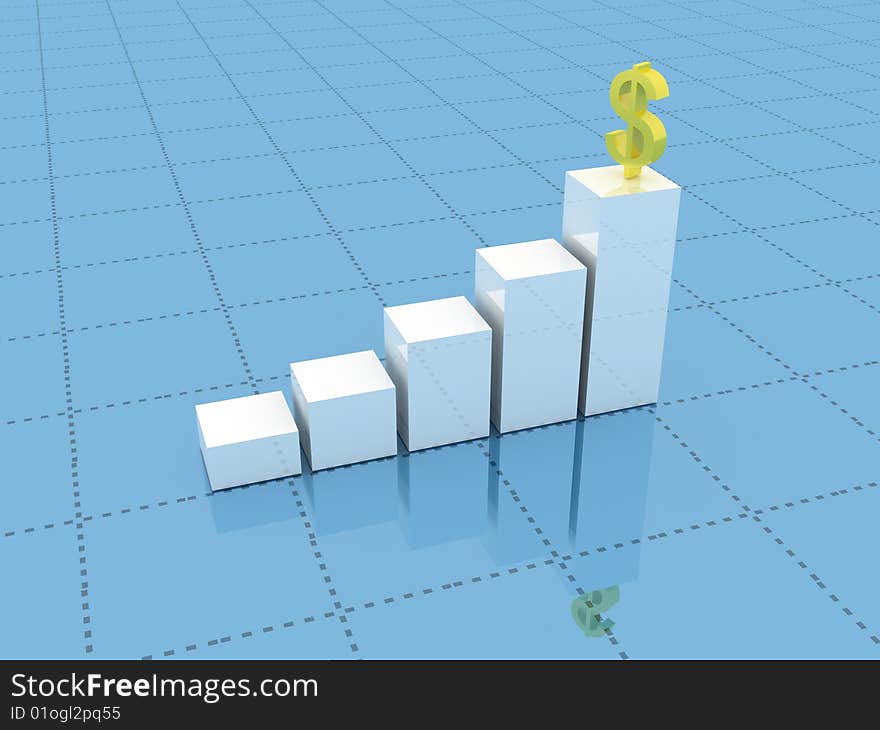 3d Abstract Chart