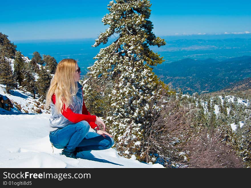 Young Girl In The Mountains