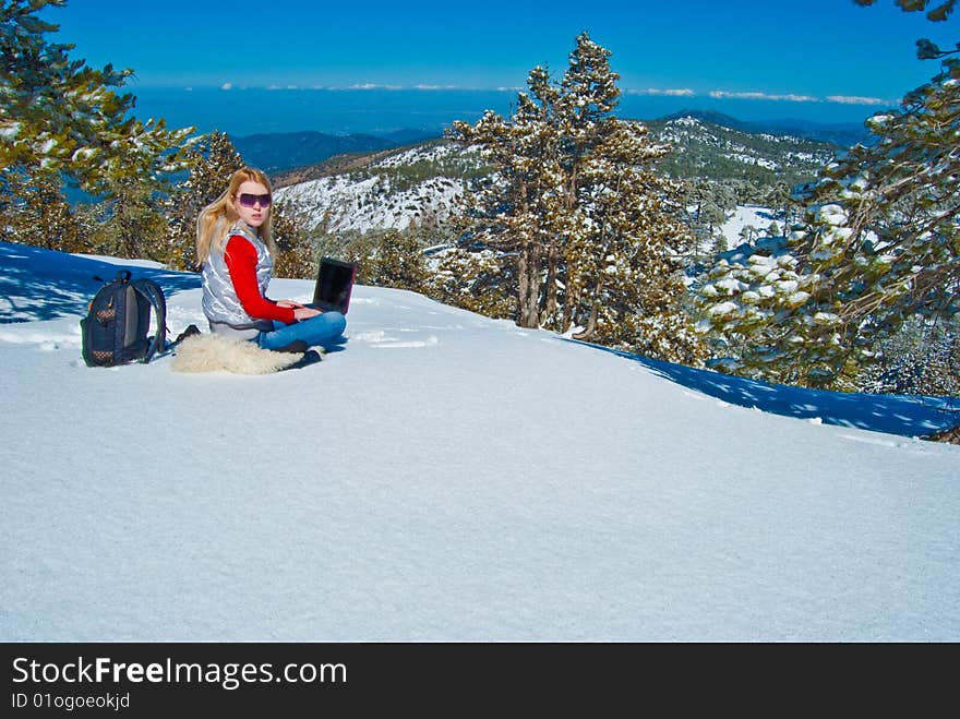 Young Girl In The Mountains