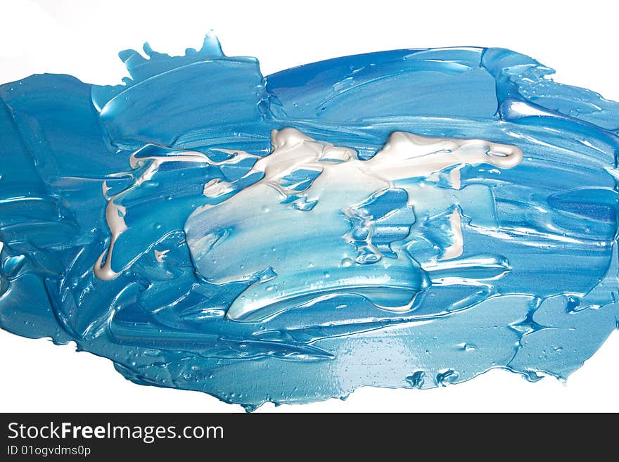 Acrylic paint isolated