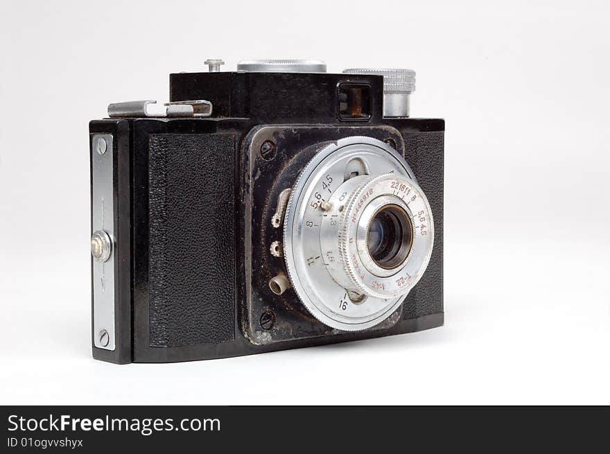 Vintage retro soviet film camera. Vintage retro soviet film camera