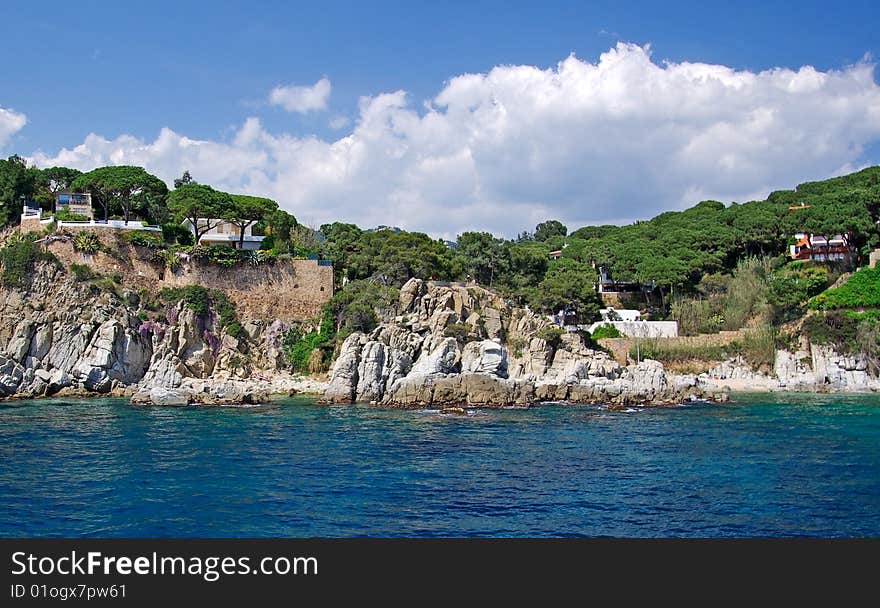 Villas near lloret de Mar.