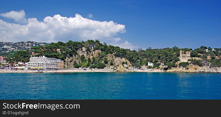 Beach Near Lloret De Mar.