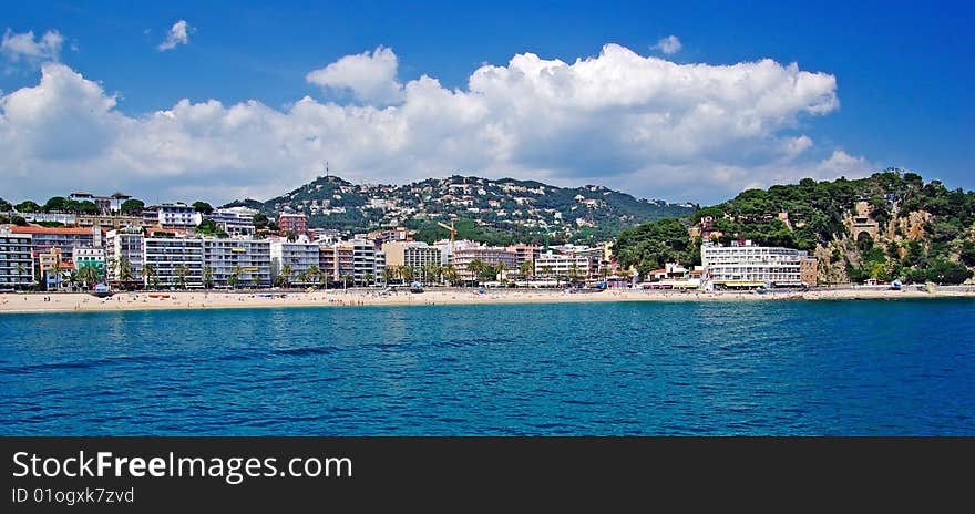 Panoramic Cityscape. Lloret De Mar.