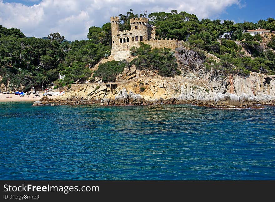 Landscape with castle.