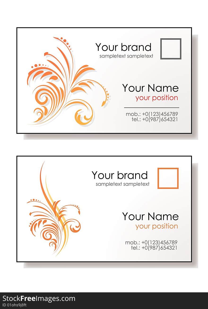 Floral business cards