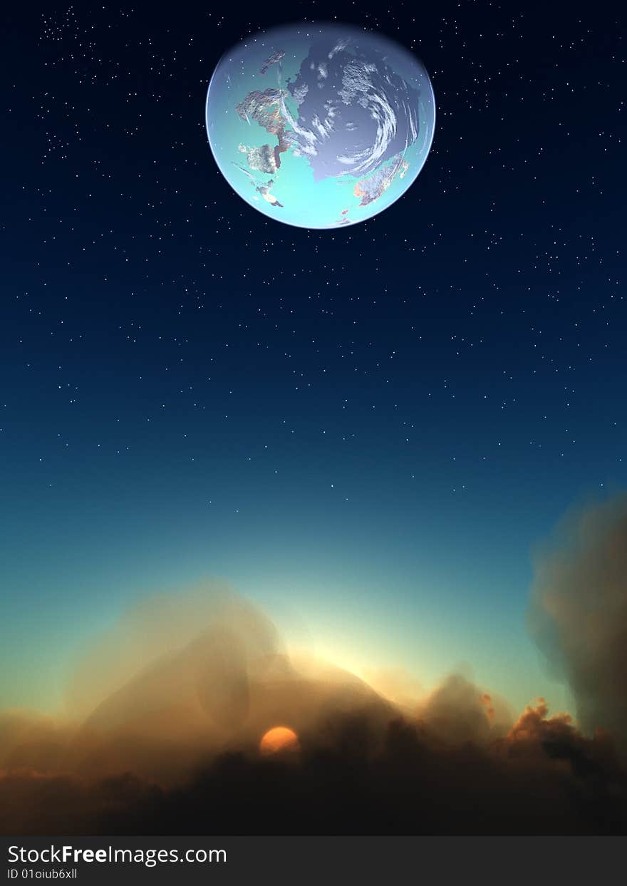 Clouds And Space