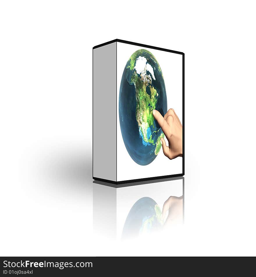 Blank CD DVD box template