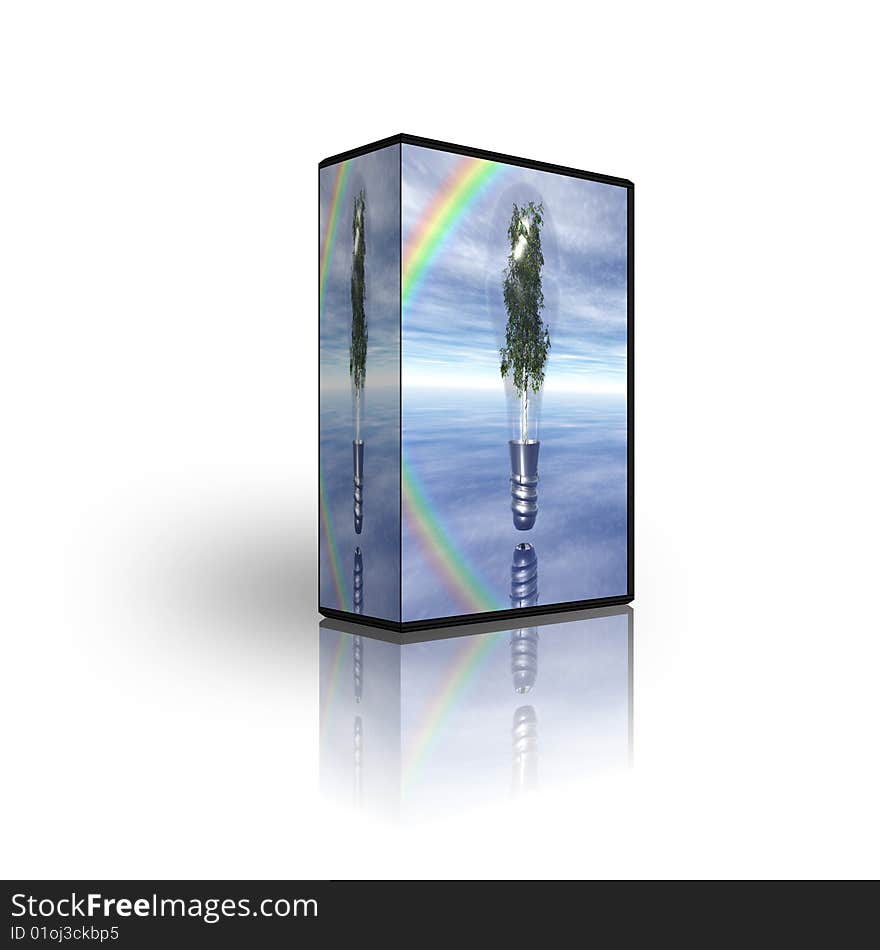 Blank CD DVD box template