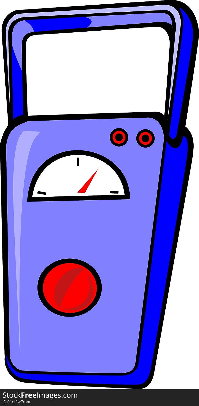 Illustration of MultiMeter with leads