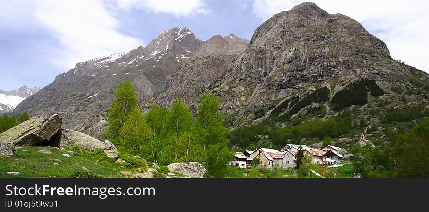 Small hamlet landscape