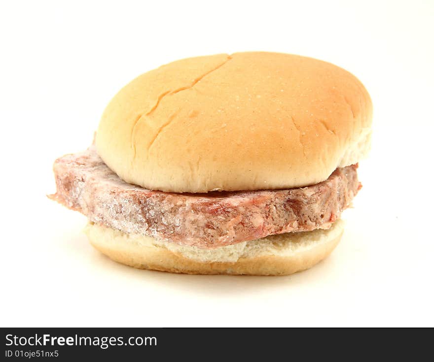 Frozen Hamburger Patty In Bun