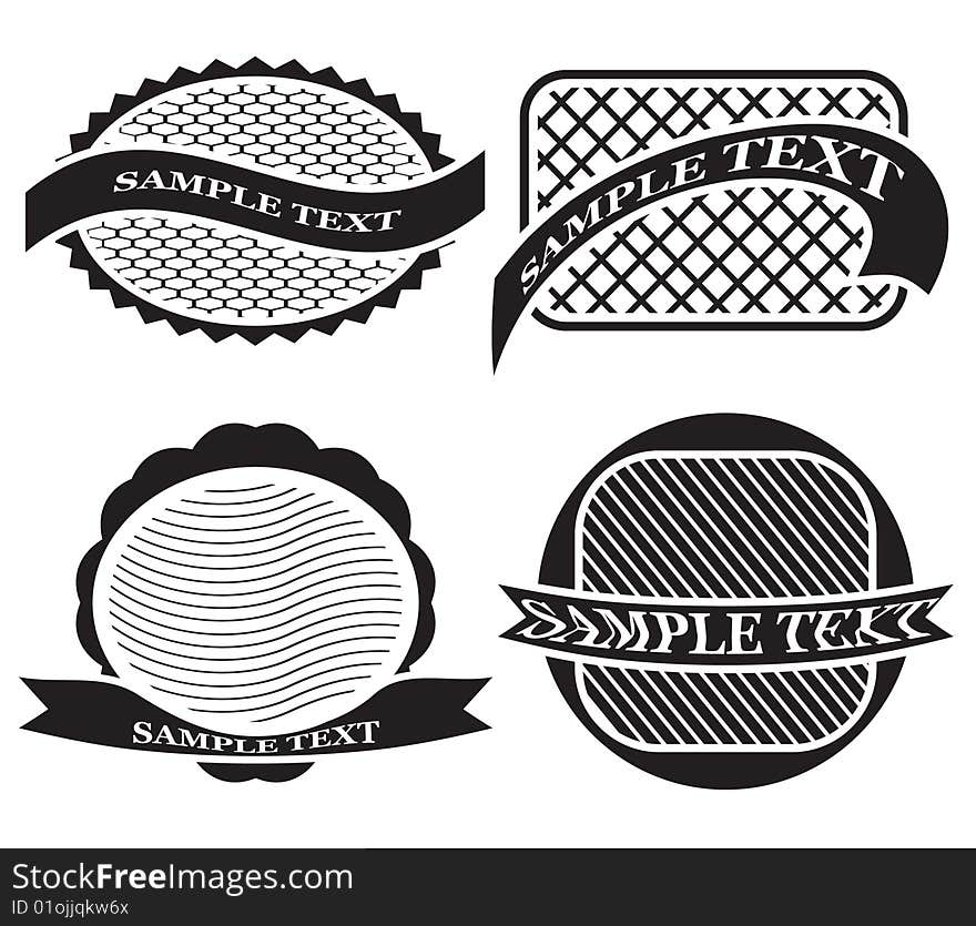 Banner shapes for various use vector