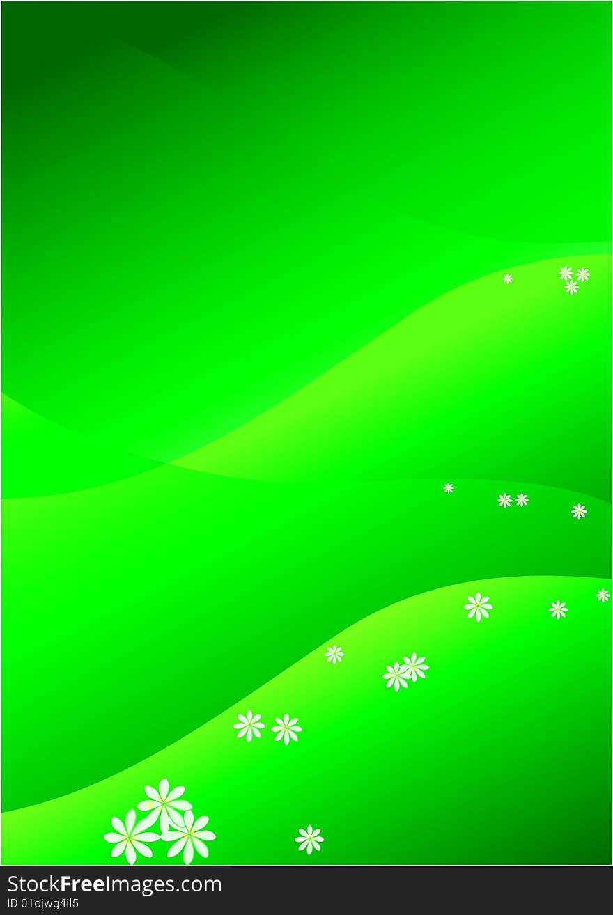 Spring and summer green background.flowers