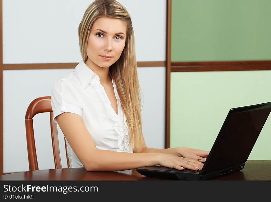 Woman in an office