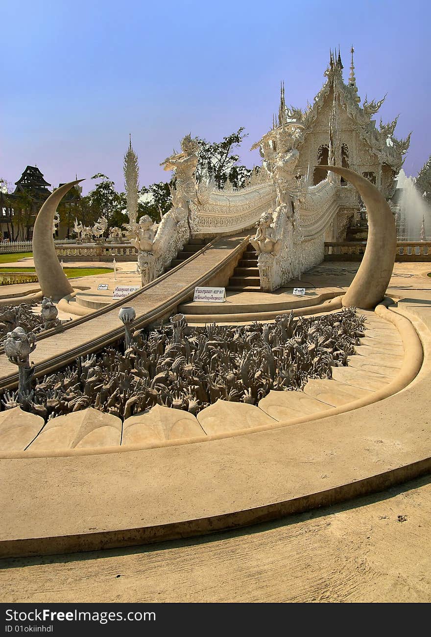 Temple in the golden triangle. Temple in the golden triangle