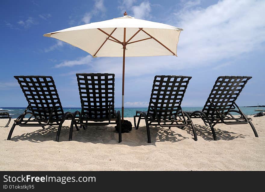 Chairs on Beach