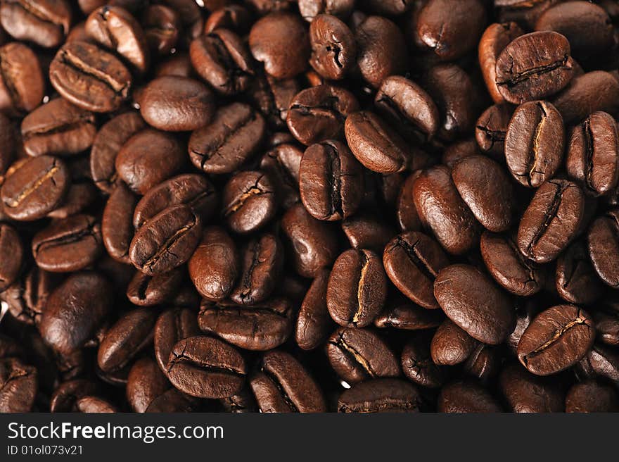 Coffee beans background