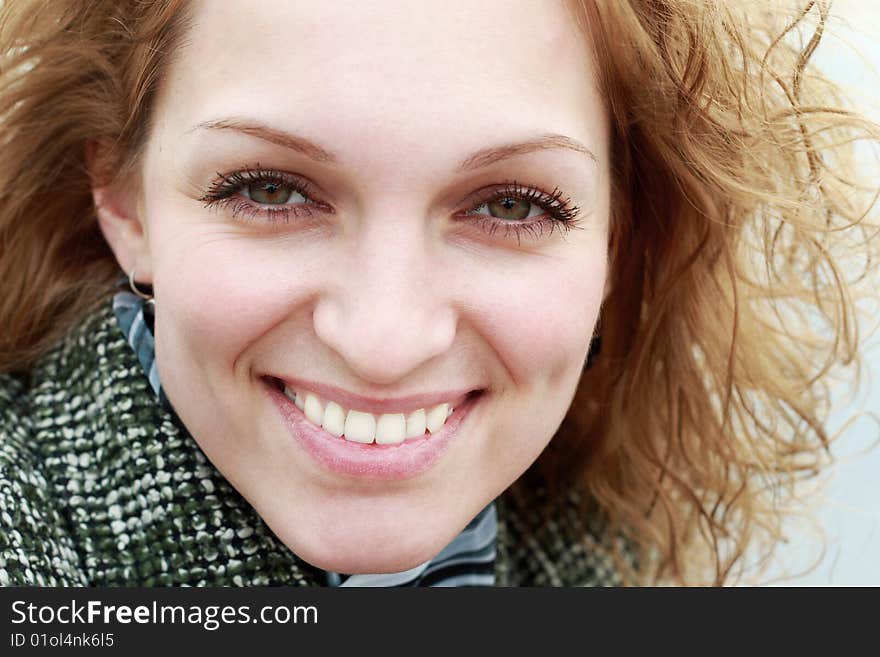 Portrait of beautiful young woman