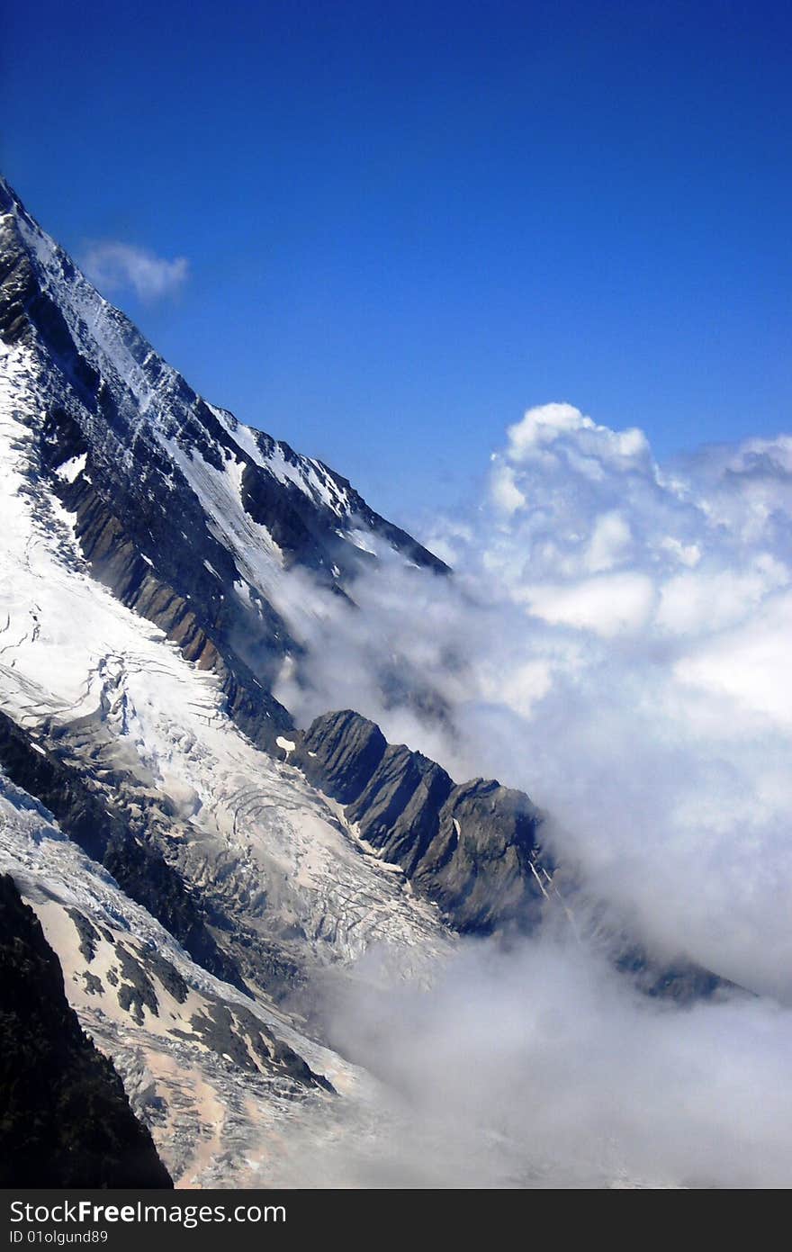 This is the wayon agullie de midi, in chamonic valley. This is the wayon agullie de midi, in chamonic valley.