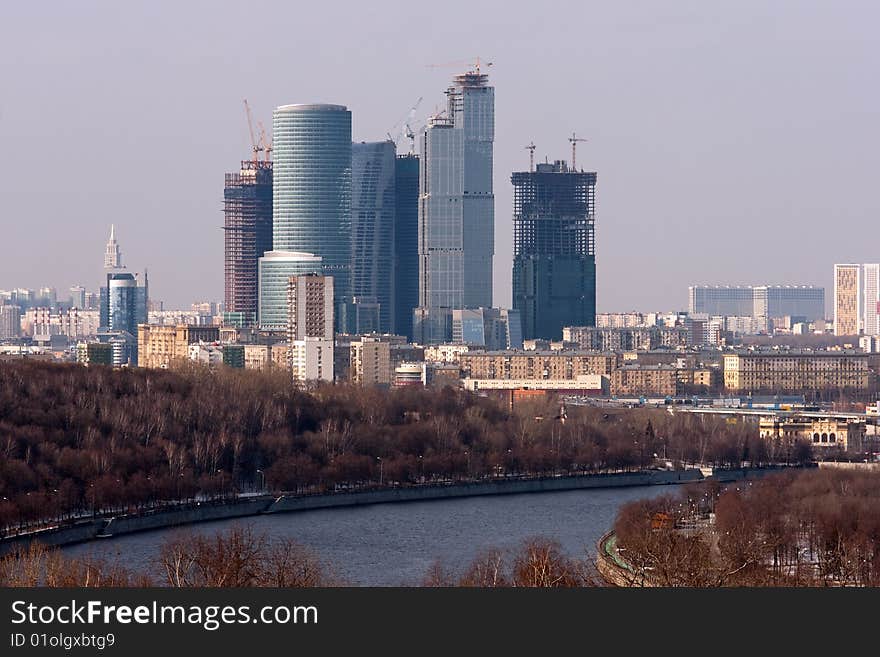 Landscape With Skyscraper Building