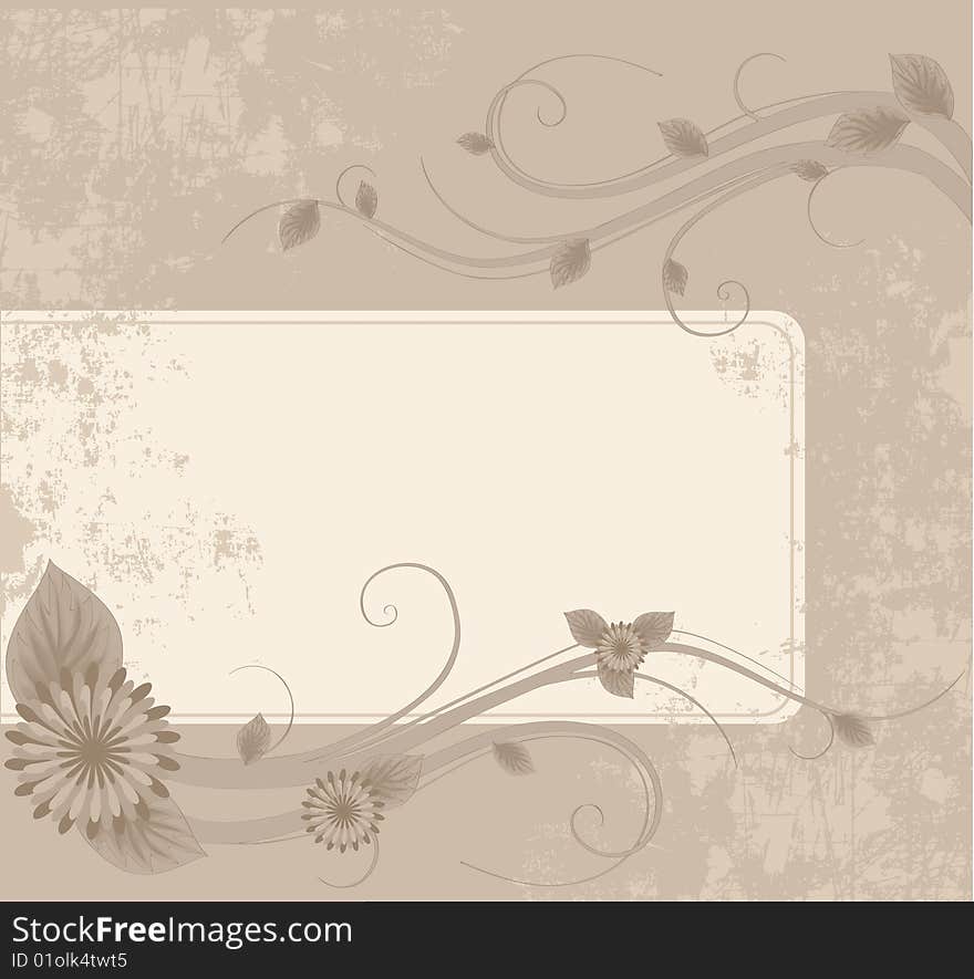 Beautiful vector background with different elements.