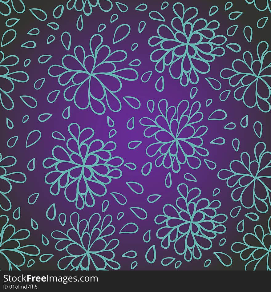Stylish floral seamless pattern in . Stylish floral seamless pattern in