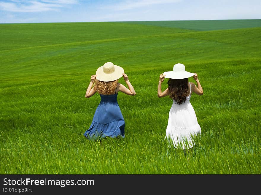 two friends enjoying the open air