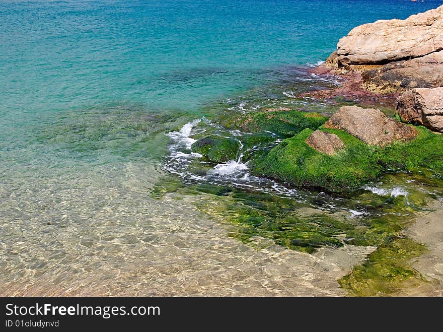 Shore in Tossa de Mar.