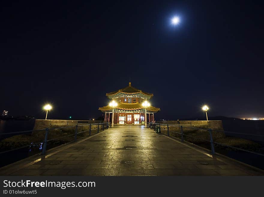 Pier at night