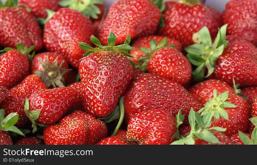 Strawberries at the market