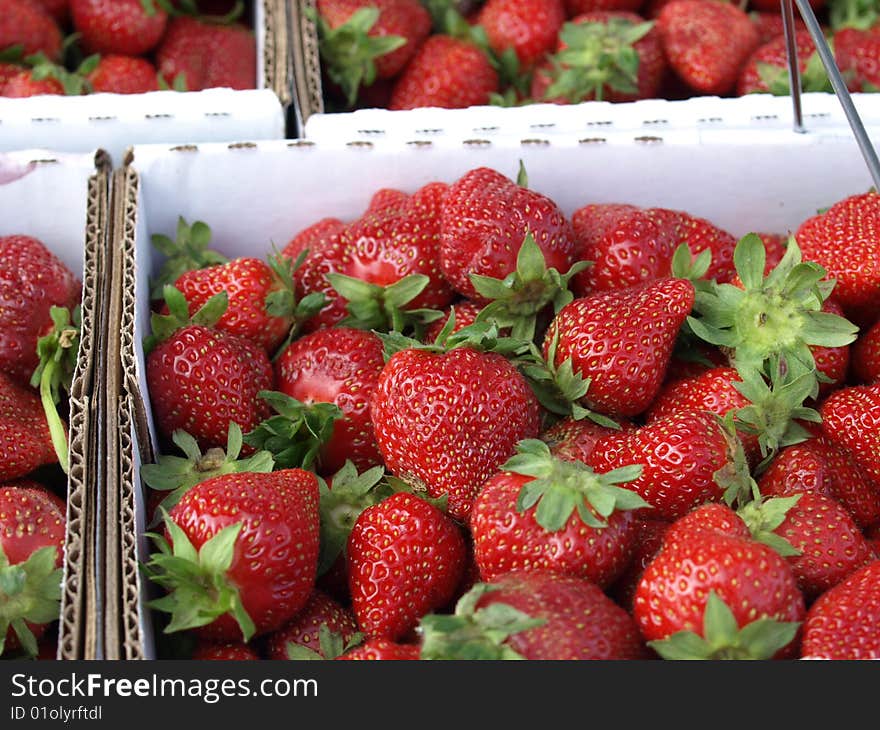 Strawberries At The Market