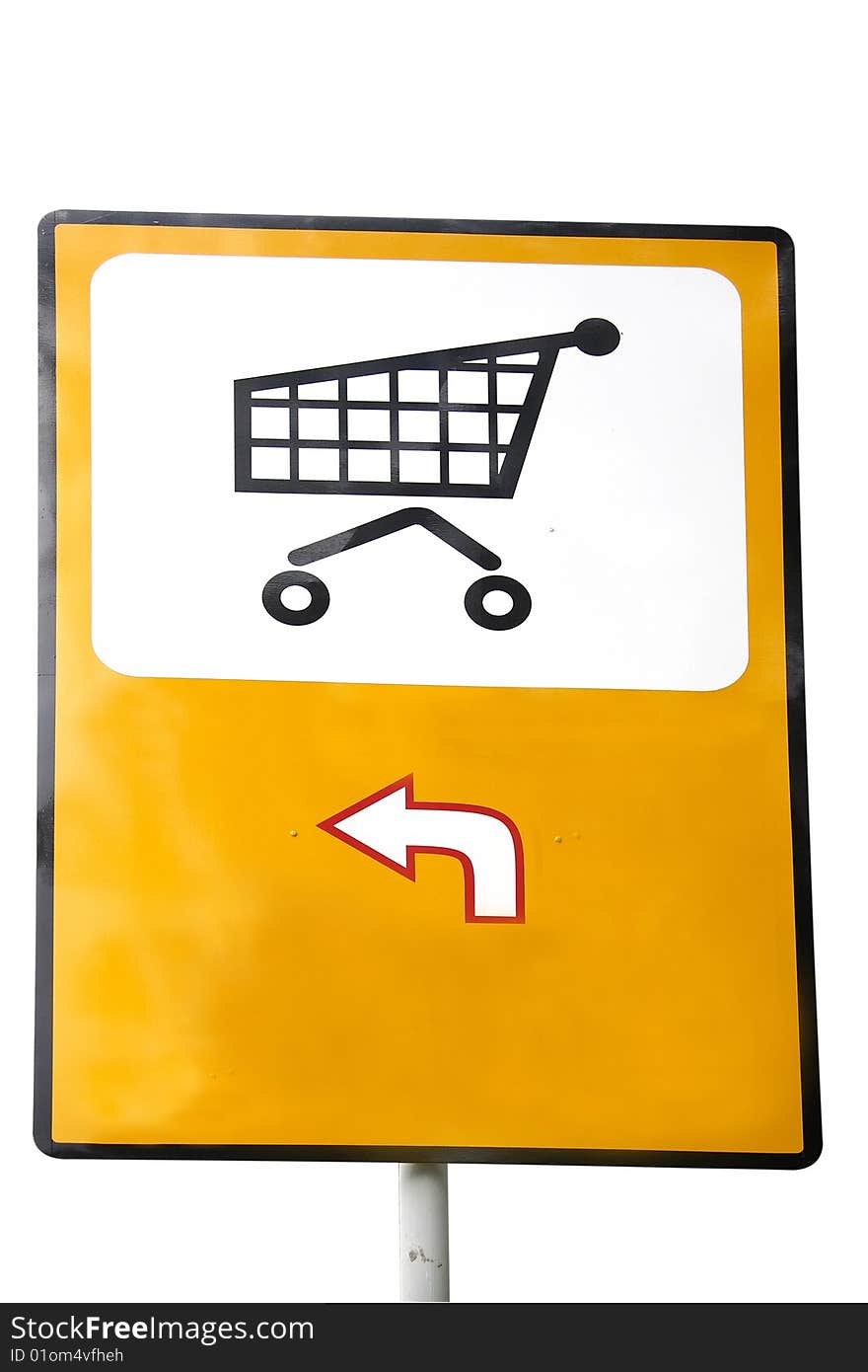 Sign of a cart