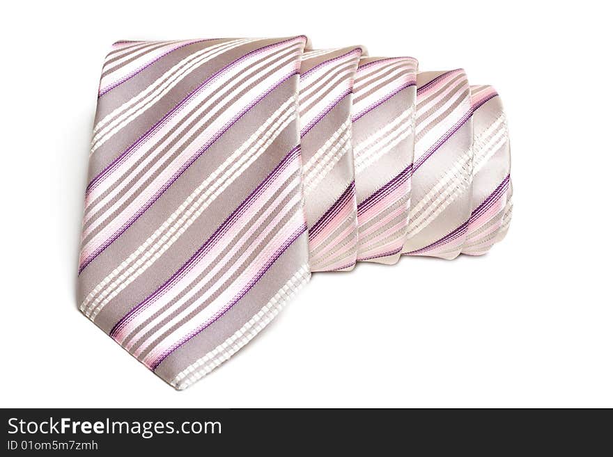 Rose striped tie