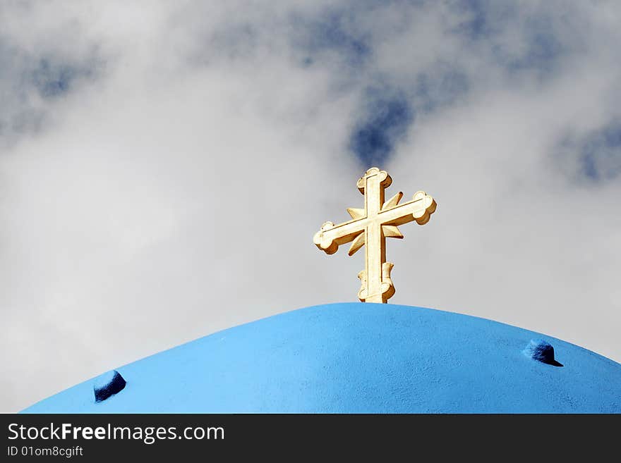 A white church in Greece. A white church in Greece